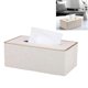 thumbnail image 1 of Fashion Leather Tissue Box - Pearl White - 25*13.5*10.5cm - 1pc, 1 of 5