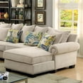 thumbnail image 3 of Furniture of America Ellington Transitional Fabric Sectional in Beige, 3 of 5