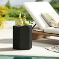 thumbnail image 2 of HOMCOM Hexagonal Side Table, Lightweight End Table, Black, 2 of 10