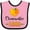 Pink and Black, variant on Inktastic Clearwater Florida Orange in Heart Boys or Girls Baby Bib