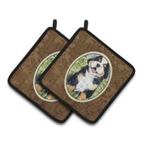 Caroline's Treasures SS8750PTHD Bernese Mountain Dog Pair of Pot Holders, 7.5HX7.5W, multicolor