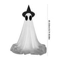 thumbnail image 3 of Halloween Decorations Outdoor - Light Up Spooky Ghosts Decoration with Hat - Indoor Cute Party Ghost Decor for Yard Porch Lawn Home Front Door(Extendable1.3-6.6ft), 3 of 5