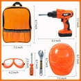 thumbnail image 6 of Joyfy 32Pcs Tool Set, Construction Tool Pretend Play Set with Tool Bag & Electronic Toy Drill, Pretend Play Toys, Toy Construction Tools for Ages 3 4 5 6 7 8 Years Old, 6 of 8