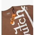 thumbnail image 2 of Von Dutch Men's T-Shirt Vertical Logo Oversized Relaxed Fit Heavyweight Tee (Small, Taupe), 2 of 3