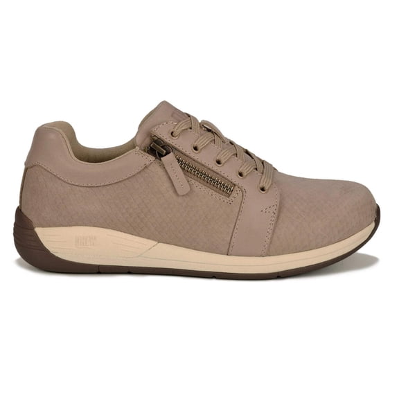 Drew Tally Women's Laces 2 Zippers Shoe In Taupe Combo