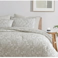 thumbnail image 3 of Turning Leaf Neutral 2-Piece Woven Matelasse Crinkle Jacquard Comforter Set - Twin, 3 of 6