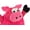 Pink, variant on goDog Checkers Fat Rooster Squeaky Plush Dog Toy, Chew Guard Technology - White Large