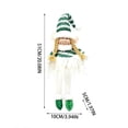 thumbnail image 3 of KKOUHVY Cloth Christmas Elf Doll Ornaments 3.94x20.08in, Plush Xmas Tabletop Decorations for Home Party Wreath Tree, 3 of 7