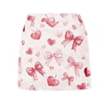 thumbnail image 3 of CPNG Girls Athletic Skirts with Shorts Adorable Heart Printed Sports Skorts Casual Daily Wear Outdoor Activities Culottes(Light Pink,5-6 Years), 3 of 5