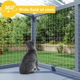 thumbnail image 4 of COZIWOW Weatherproof Cat Window Perch, Outdoor Cat Catio, Cat Cage for Cat Patio, Cat Window Box, Dark Gray, 4 of 6