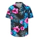 thumbnail image 5 of Blusa y camisa de manga corta con cuello vuelto, moda para mujer, informal, de manga corta, con cuello vuelto, con botones y estampado, blusa para hombre, 5 of 7