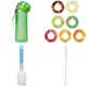 thumbnail image 1 of Botella Bebida 650ML Reutilizable Flavo Camping Senderismo Drinkware () Rojo Verde, 1 of 9