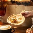 thumbnail image 5 of Halloween Wood Serving Tray 11 Inch, Wooden Funny Pumpkin Shaped Charcuterie Platter, Novelty Cheese Meat Board with Juice Groove, Fall Party Decor, 5 of 7