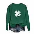 thumbnail image 4 of Posijego Womens St Patricks Day Sweatshirts Spring Clothes Crew Neck Casual Long Sleeve Printed Pullover Tops, 4 of 6