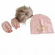 thumbnail image 3 of Accesorios de fotografía para bebé recién nacido, gorro de algodón con pompón desmontable, gorro con guantes, cubiertas para pies, Princesa, Príncipe, 3 of 4