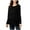 Black, variant on Edvintorg Nursing Shirts for Breastfeeding Fashion Solid Color Print Flounce Long Sleeve Casual Tops Maternity Clothes for Women