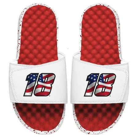

Men s ISlide White/Red Kyle Busch Americana Slide Sandals
