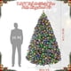 thumbnail image 3 of 7.5ft fluffy fraser fir pre-lit artificial christmas tree con 600 multicolor lights, 9 modes, hinged branches, 1300 tips, y stand con foot switch para holiday home decor, 3 of 8