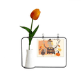 thumbnail image 1 of Tarjeta de jarrón artificial Unbranded patron de dibujos animados de hombre tulipanes, 1 of 3