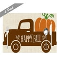 thumbnail image 3 of Fall Vintage Truck with Harvest Pumpkin Placemats Set of 4 Holiday Decoration for Dining Table Easy to Clean Kitchen Table Mats 18X12 Inch, 3 of 5