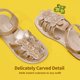 thumbnail image 4 of Sandalias para Niñas DREAM PAIRS SDSD2310K Oro Rosa Talla 10, 4 of 6