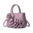 thumbnail image 2 of Faraee Small Purse and Handbag for Women Flower Leather Ladies Top Handle Satchel 2026 Fashion Shoulder Crossbody Tote Bags Purple, 2 of 4