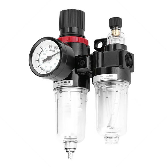 Air Filter Regulator,Pneumatic Air Pressure Filter Air Filter Water Trap Oil Water Separator Rapid Response