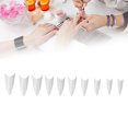 thumbnail image 4 of Puntas de uñas artificiales puntas de uñas postizas de media cubierta Radian natural para fiestas ANGGREK Otros, 4 of 8