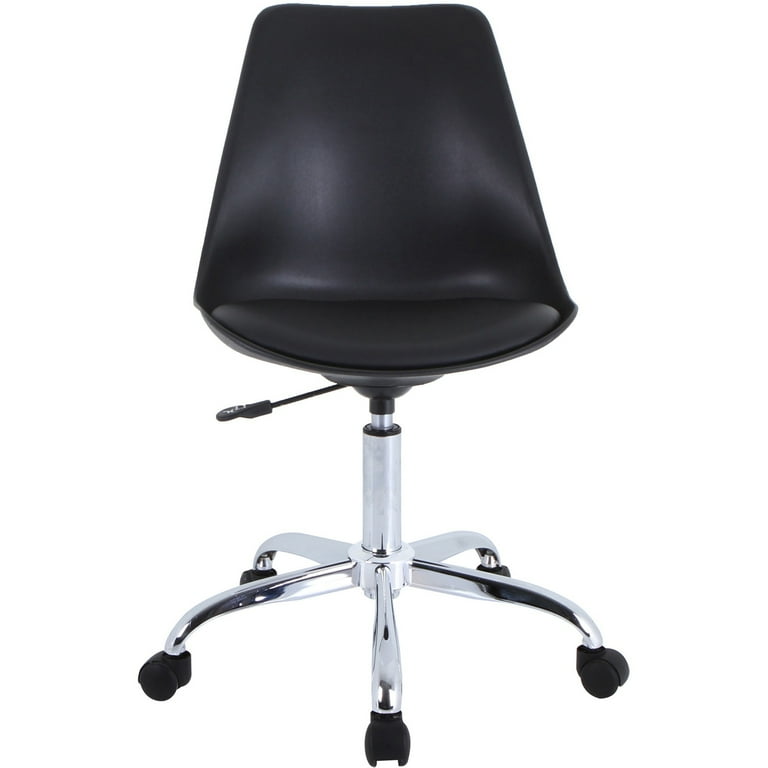 NuSparc Padded Seat Poly Task Chair - Poly Seat - High Back - 5-star Base - Black - Polyvinyl Chloride (PVC), Plastic, Polyurethane - 1 Each NuSparc Padded Seat Poly Task Chair - Poly Seat - High Back - 5-star Base - Black - Polyvinyl Chloride (PVC), Plastic, Polyurethane - 1 Each