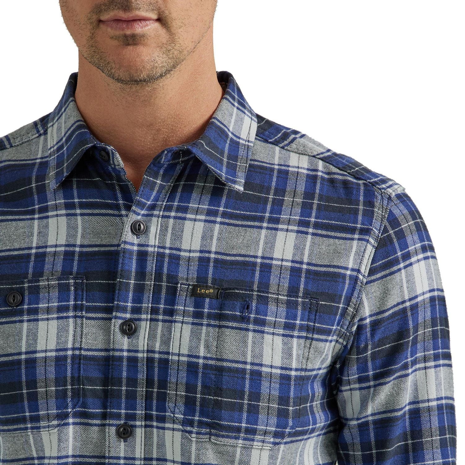 Lee Long Sleeve Flannel Button Down