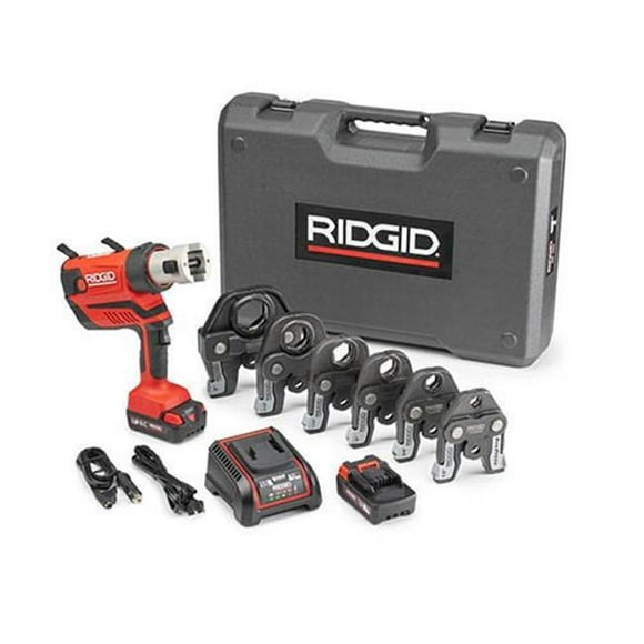 Ridgid R67053 18V Lithium-Ion RP 340-B Cordless Press Tool Kit with ProPress Tool Jaws
