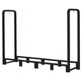 thumbnail image 3 of Artibear Firewood Rack Stand 6ft Heavy Duty Logs Carrier Holder for Outdoor Indoor Fireplace, Matte Black, 3 of 7
