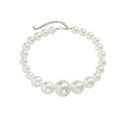 thumbnail image 1 of Colliers Ras du Cou Imitation Perle Exagérée pour Femmes, Ornement de Mariage, Bracelet de Perles, Accessoire de Mode, 1 of 6