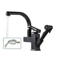 thumbnail image 1 of Stainless Steel Pull Out Kitchen Faucet With Swivel Spout High Pressure Sprayer 360 Rotating Spout Hot Cold Water Mixer Taps ,Effortless Installation, 1 of 7