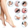 thumbnail image 4 of Rirool Electric Callus Remover for Feet with Vacuum, Rechargeable Foot File with 3 Quartz Heads & 2 Speeds, IPX7 Waterproof, LCD Display, 10-in-1 Pedicure Kit for Dead Skin Removal, Black, 4 of 7