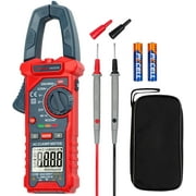 AstroAI Digital Clamp Meter, 2000 Counts Amp Voltage Tester, AC Current, Resistance, Capacitance, Continuity, Live Wire Test