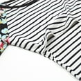 thumbnail image 5 of Franhais Women Summer Nursing Tops Striped Floral Printed T-shirt Maternity Breastfeeding Clothes, 5 of 7