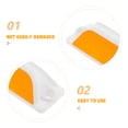 thumbnail image 2 of KAKOWELY bump for driveway 6pcs Road Reflectors Driveways Reflective Pavement Marker Rectangular Road Driveway Reflectors Acrylic Street Pavement Asphalt Stud Markers For Speed Bumps Sidewalks, 2 of 5