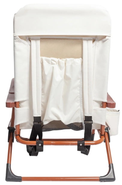 Ozark Trail Low Profile Reclining Glamping Chair, Vanilla Dream