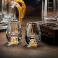 thumbnail image 3 of 1/2/4/6pcs Luxury Crystal Glass Vodka Sake Shochu Bar Liqueur Gold Foil Glass Tea Cup Gift Hard Liquor Wine Glasses 15ml, 3 of 7