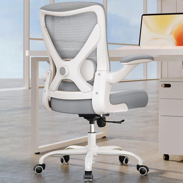 Ergonomic Office Chair - X-Shaped Computer Desk Chairs Comfy Mesh -Back Gaming Chair with Adjustable Lumbar Support Executive Task Chair for Adults Comfortable for Long Hours