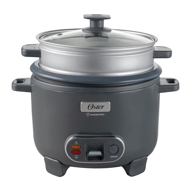 Arrocera Oster 3 en 1 de 10 Tazas 700 W Mod. CKSTRC10DFSKE Negro