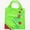 Green, variant on 1pc of a Nylon Reusable Shopping Bag That Is Leak-Proof, Featuring a Clutch Design. It Is a Square-Shaped Foldable Tote Adorned with a Charming