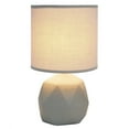 thumbnail image 2 of Creekwood Home 10.62" Modern Organic Geometric Concrete Table Lamp, For Living Room, Entryway, Bedroom, Mini Accent Light, Gray Shade, 2 of 6