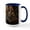 White/Navy Inside, variant on CafePress - Angry Tiger Breaking Through Glass Mugs - 15 oz Ceramic Large White Novelty Mug