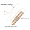 thumbnail image 2 of Uxcell Rhinestone Bridal Belt for Wedding Dress, Rose Gold Crystal Ribbon Belt, 2 of 6
