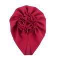 thumbnail image 1 of Wangsaura Infant Flower Hedging Cap Wild Baby Sun Flower Pleated Turban Hat, 1 of 3