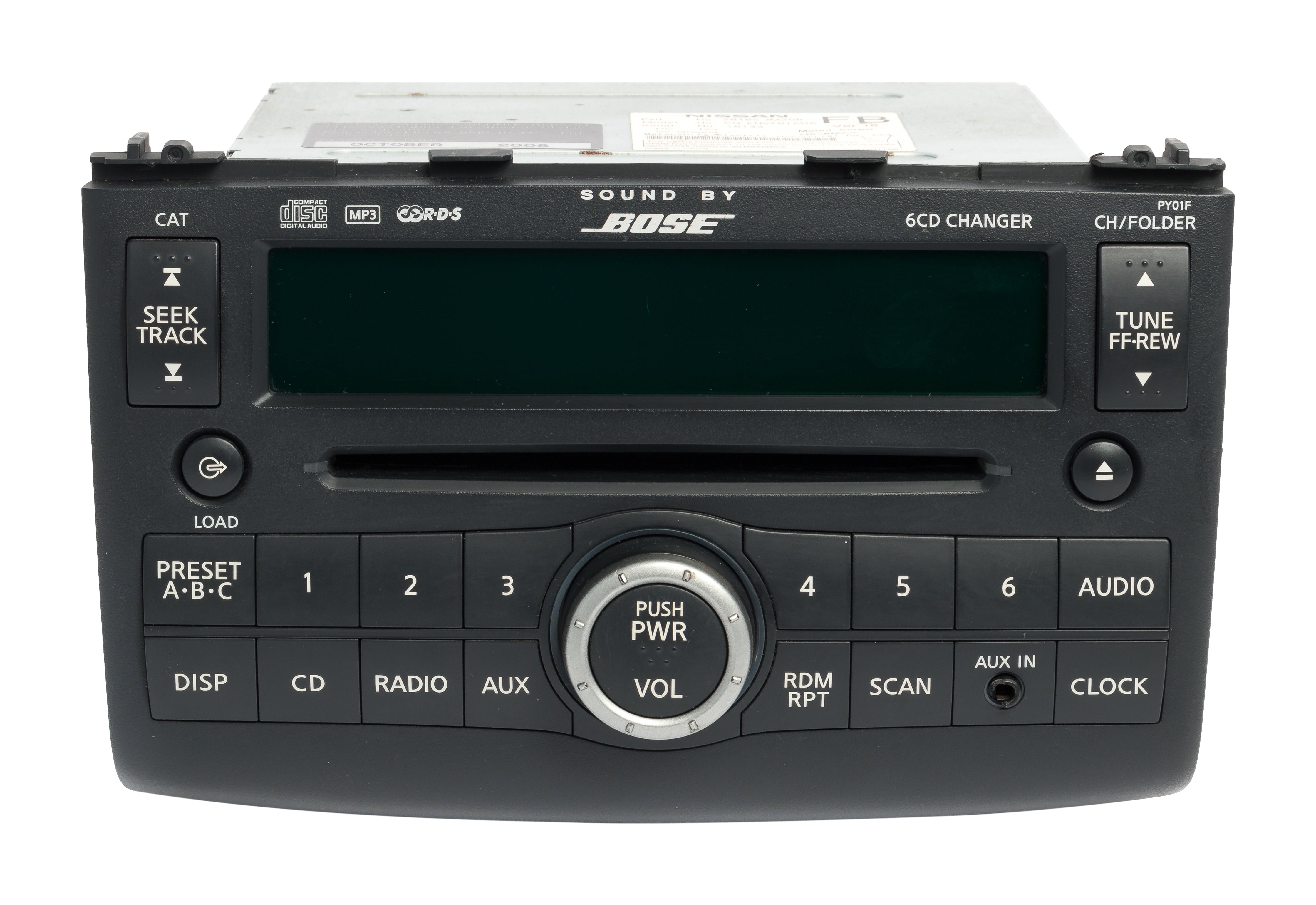 Restored 2009 Nissan Rogue AM FM Radio Receiver Aux 6 Disc CD MP3