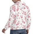 thumbnail image 3 of Hoodies for Men - Pink berry blossom Floral elegance Long Sleeve Comfrt Men'S Fashion Hoodies & Sweatshirts, Sweatshirts for Men Hoodies Pullover Clothing Clothes with Pouch, 3 of 7