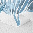 thumbnail image 5 of spefrowx Ocean Starfish Bed Spread Queen for Girls Boys, Cute Seashell Seaweed Queen Coverlet Set, 3pcs, 5 of 7